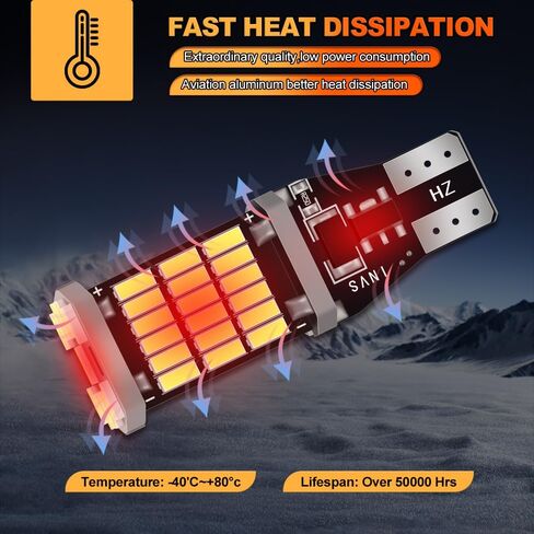 921 912 W16W أضواء عكسية لفورد 2009-2014 F-150 2011-2016 F250 F350 Super Duty Back Up Light 6000K أبيض بارد، لمبة OEM فائقة السطوع، إضاءة 360 درجة قطعتان in Kuwait