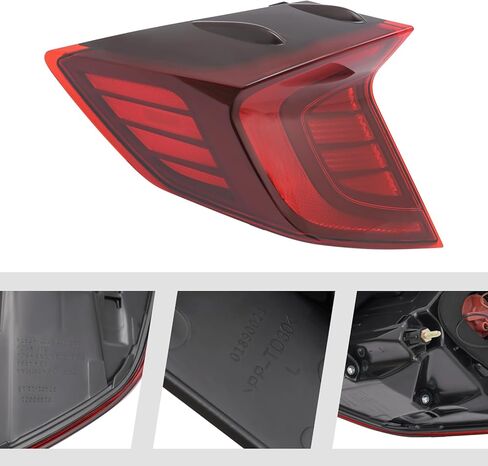 Tail Light Assembly for 2020-2022 Hyundai Sonata SE/SEL (Halogen Turn Signal Light) Tail Back Lamp with Brake Light Direct Replacement Driver Side OE/OEM 92401-L0000 in Kuwait