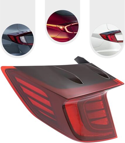 Tail Light Assembly for 2020-2022 Hyundai Sonata SE/SEL (Halogen Turn Signal Light) Tail Back Lamp with Brake Light Direct Replacement Driver Side OE/OEM 92401-L0000 in Kuwait