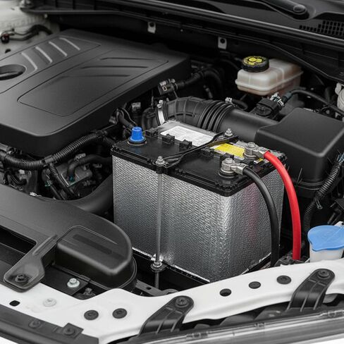 Car Battery Blanket, 40"x 7" Car Battery Blanket Insulation Wrap with 2 Sealing Tape Easy Installation for Extreme Temperature Protection in Saudi Arabia
