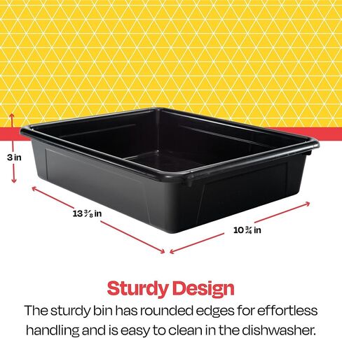 Storex Storage Tray, Letter Size, 10 x 13 x 3 Inches, Black (1 Tray only) in Saudi Arabia