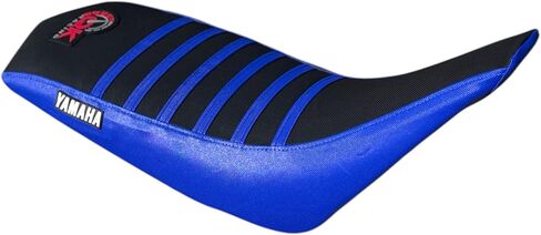 Seat Cover Compatible for Raptor 660 660R Seat Cover (2001-2005) - Black/Blue Ribs ATV Seat Protector for Enhanced Comfort and Style in Saudi Arabia