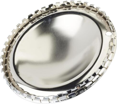 Speedway Motors Full Moon Style 15 Inch Wheel Covers, Chrome Plated Full Moon Hubcap, Snap-On for Easy Installation, 1-3/8" Net Crown, Set of 4 Wheel Covers in Saudi Arabia