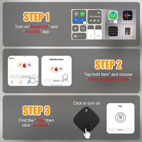 علامات التتبع - 4 حزم، جهاز تعقب بلوتوث يعمل مع Find My (iOS فقط)، جهاز البحث عن المفاتيح لعلامة Trakcer الذكية ومحدد موقع العناصر مع حبل قصير، وعلامة تعقب للمفاتيح، وبطارية قابلة للاستبدال للأمتعة in Kuwait