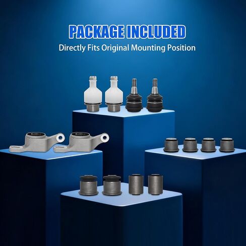 طقم جلبة ذراع التحكم الأمامي 14 قطعة لسيارة جيب جراند شيروكي دودج دورانجو 2011-2015، يستبدل K201333 K201335 K201261 ​​05168158AA 05168158AB 68022600AD 68022624AE in Kuwait