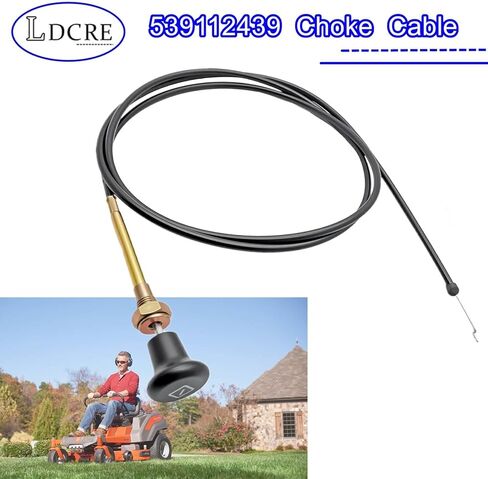539112439 Choke Cable Compatible with Husqvarna Zero Turn Mower EZ 4216 4217 4819 4822 4824,MZ 52 54 61,RZ Series Lawn Mower | Replace 539130209,Black in Saudi Arabia