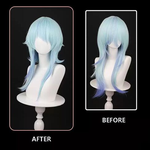The Shorekeeper Wigs Game Wuthering Waves Cosplay Wig Heat Resistant Synthetic Wigs for Halloween Costume Party Role Play+Wig Cap in Saudi Arabia