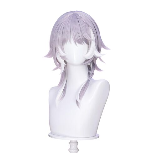 KIRA KIRA Cipher Wig Game Honkai: Star Rail Cipher Wig 60cm Long Straight Blue Gray Highlights Hair for Halloween Cosplay Party in Saudi Arabia