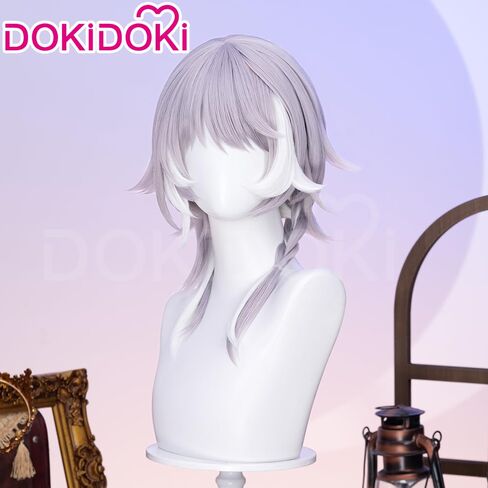 KIRA KIRA Cipher Wig Game Honkai: Star Rail Cipher Wig 60cm Long Straight Blue Gray Highlights Hair for Halloween Cosplay Party in Saudi Arabia