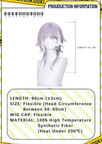 KIRA KIRA Cipher Wig Game Honkai: Star Rail Cipher Wig 60cm Long Straight Blue Gray Highlights Hair for Halloween Cosplay Party in Saudi Arabia