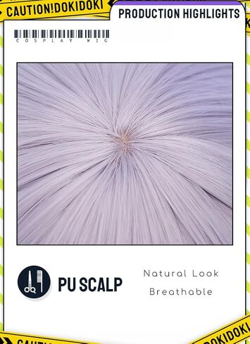KIRA KIRA Cipher Wig Game Honkai: Star Rail Cipher Wig 60cm Long Straight Blue Gray Highlights Hair for Halloween Cosplay Party in Saudi Arabia