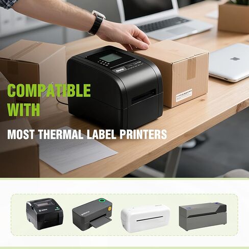 2.25" x 1.25" Direct Thermal Labels-Perforated Barcodes, Shipping, Address Label Paper, Durable Self-Adhesive Thermal Printer Stickers, Compatible with Zebra & Rollo Printers (1 Roll，1000 Labels/Roll) in Saudi Arabia