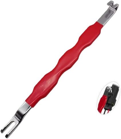 Automotive Electrical Terminal Connector Separator Removal Tool, Electrical Connector Removal Tool with Straight & Curved Head Dual-Head Designs, Universal Automotive Electrical Tools(RED) in Saudi Arabia