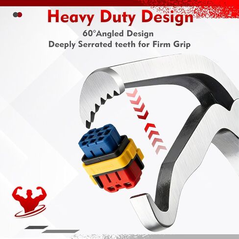 طقم كماشة قطع الكهرباء 5 قطع، أداة إزالة وصلة طرفية للسيارات كماشة مشبك خرطوم مع قفازات لخط الوقود وأجهزة الاستشعار والأسلاك والملفات in Kuwait