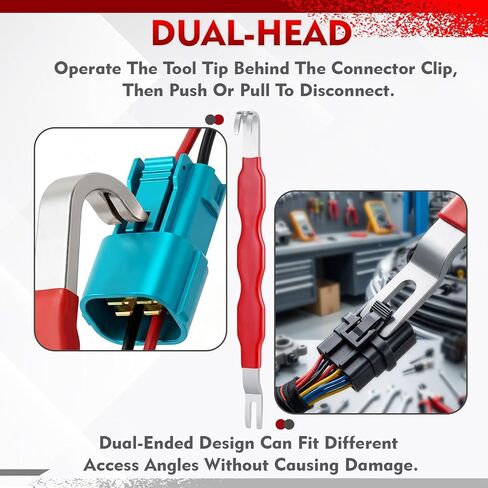 طقم كماشة قطع الكهرباء 5 قطع، أداة إزالة وصلة طرفية للسيارات كماشة مشبك خرطوم مع قفازات لخط الوقود وأجهزة الاستشعار والأسلاك والملفات in Kuwait