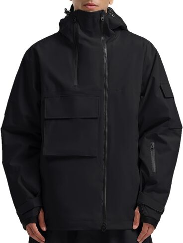 GSOU SNOW Men's Snowboarding Jacket Loose Ski Snow Coat Waterproof Insulated Unisex Winter Jacket in Saudi Arabia