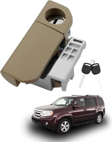 مجموعة قفل صندوق القفازات، متوافقة مع 2009-2015 Honda Pilot 3.5 L 3471CC V6، مقبض مزلاج صندوق القفازات، مجموعة أسطوانة قفل صندوق القفازات، استبدال OE#77540-SZA-A01ZB، 77540SZAA01ZB (أسود جرافيت)، مع مفاتيح in Saudi Arabia