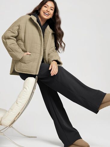 ODODOS Women's Modal Soft Fleece Lined Wide Leg Pants with Pockets Adjustable Shockcord High Waist Lounge Pants-27/29/31" in Saudi Arabia