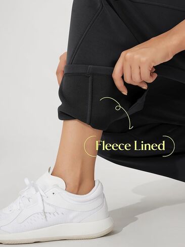 ODODOS Women's Modal Soft Fleece Lined Wide Leg Pants with Pockets Adjustable Shockcord High Waist Lounge Pants-27/29/31" in Saudi Arabia