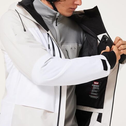 Oakley Mens Canopy Pro Insulated Jacket, Mist/White, Large in Saudi Arabia