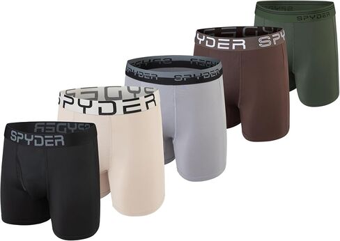 Spyder Mens Boxer Briefs Poly Spandex Performance Front Pro Mesh Cooling Panels Underwear in Saudi Arabia