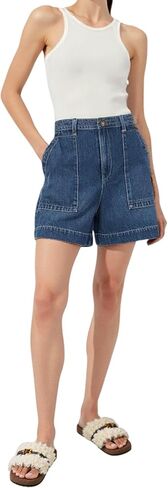 Jorts Women Baggy with Pockets-Baggy Denim Shorts Women, Casual Wide Leg Summer Jean Shorts, High-Waisted in Saudi Arabia