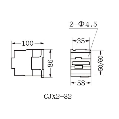 CJX2-3210 50 هرتز لفائف الجهد 50A 3 القطب 1NO 35mm DIN السكك الحديدية AC المقاولين AC 110V in Kuwait