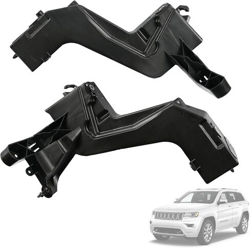 2PCS Radiator Support Bracket 68223400AA Compatible with Jeep Grand Cherokee 2014-2021 Replace 68223399AA CH1225271 CH1225272,Left & Right Headlight Mounting Bracket in Saudi Arabia
