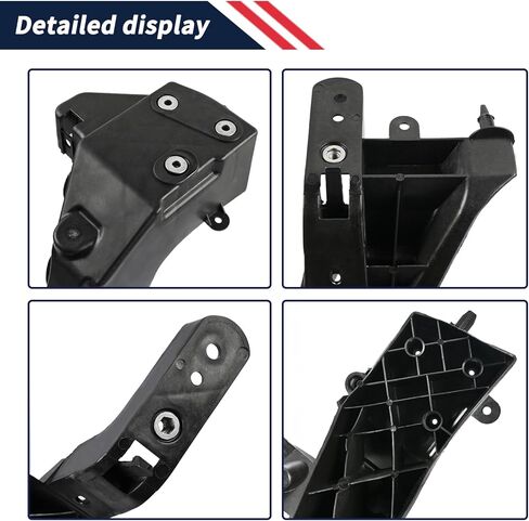 2PCS Radiator Support Bracket 68223400AA Compatible with Jeep Grand Cherokee 2014-2021 Replace 68223399AA CH1225271 CH1225272,Left & Right Headlight Mounting Bracket in Saudi Arabia