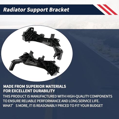 2PCS Radiator Support Bracket 68223400AA Compatible with Jeep Grand Cherokee 2014-2021 Replace 68223399AA CH1225271 CH1225272,Left & Right Headlight Mounting Bracket in Saudi Arabia
