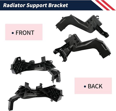 2PCS Radiator Support Bracket 68223400AA Compatible with Jeep Grand Cherokee 2014-2021 Replace 68223399AA CH1225271 CH1225272,Left & Right Headlight Mounting Bracket in Saudi Arabia