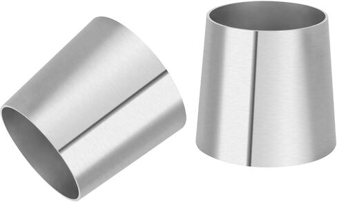 Mandrel Exhaust Bend Elbow Pipe Concentric Reducer Car Exhaust Adapter for Car Piping, 201 Stainless Steel, 2.5 Inch to 3 Inch OD, 2 PCS in Saudi Arabia