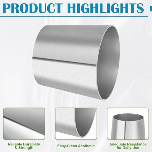 Mandrel Exhaust Bend Elbow Pipe Concentric Reducer Car Exhaust Adapter for Car Piping, 201 Stainless Steel, 2.5 Inch to 3 Inch OD, 2 PCS in Saudi Arabia