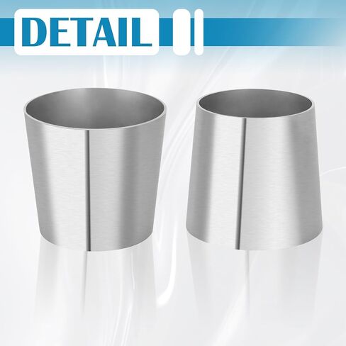 Mandrel Exhaust Bend Elbow Pipe Concentric Reducer Car Exhaust Adapter for Car Piping, 201 Stainless Steel, 2.5 Inch to 3 Inch OD, 2 PCS in Saudi Arabia