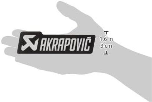 AKRAPOVIC P-HST4ALMONO STICKER MONO AL BLK 135mm X 40mm in Saudi Arabia