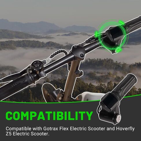 leaptrend Throttle 36V Fit for Hoverfly Z5 & Gotrax Flex Electric Scooter with LCD Display/Switch/2 Keys, E-Scooter Twist Accelerator Handle Grip Set w/Battery Display Power Lock Light Switch, 6-Pin in Kuwait