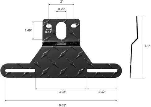 Trailer License Plate Holder Aluminum Heavy-Duty Bracket Holder Trailer License Plate Bracket Frame for Trucks Trailers RVs Boats 1 Pack Universal License Plates with Mounting Screws Caps（Black） in Saudi Arabia