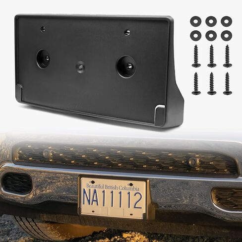TOPUS Front Bumper License Plate Frame for Dodge Ram 1500 2019 2020 2021 2022 2023 2024 License Plate Holder Bracket Mount Replacement for Ram DT CH1068151 68274215AE in Saudi Arabia