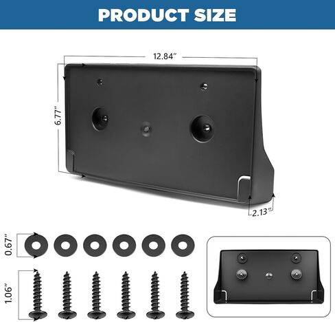 TOPUS Front Bumper License Plate Frame for Dodge Ram 1500 2019 2020 2021 2022 2023 2024 License Plate Holder Bracket Mount Replacement for Ram DT CH1068151 68274215AE in Saudi Arabia