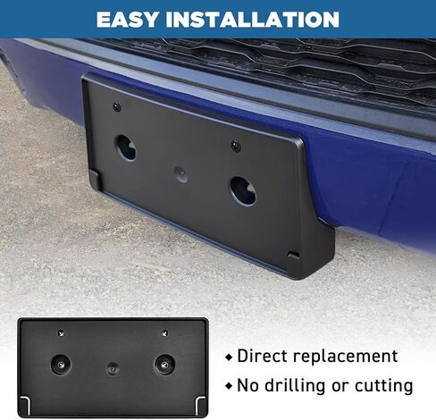 TOPUS Front Bumper License Plate Frame for Dodge Ram 1500 2019 2020 2021 2022 2023 2024 License Plate Holder Bracket Mount Replacement for Ram DT CH1068151 68274215AE in Saudi Arabia