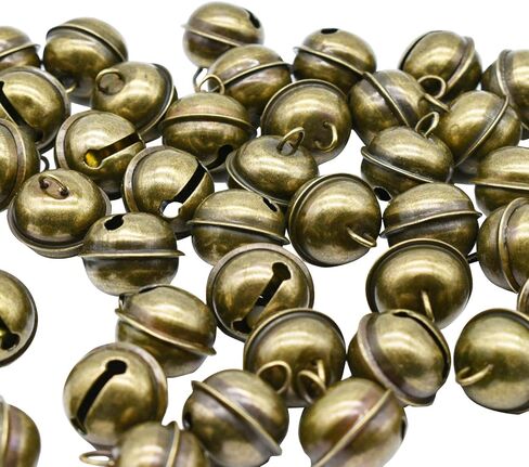 40 PCS Vintage Jingle Bell 1 Inches Antique Decorative Tone Copper Bell for Door Bell Wedding Christmas Tree Crafts Hallowmas Decoration in Saudi Arabia