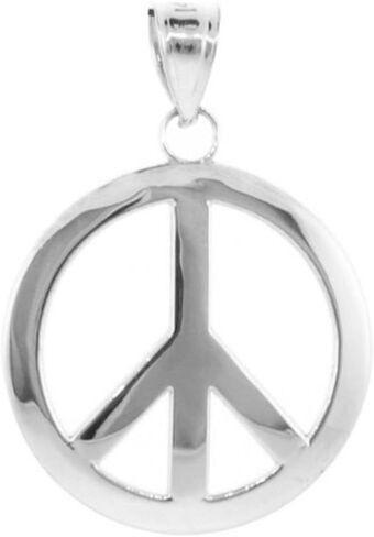 قلادة السلام من الذهب الأبيض عيار 10 قيراط من أمريكان هيروز (S) in Kuwait