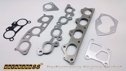 Autobahn88 Manifold Gasket, compatible with Toyota Supra Soarer Chaser Aristo JZX100 JZX110 JZZ330 1JZ-GTE Turbo VVTi, OEM: 17173-88410 (Set of 2 Pieces) in Saudi Arabia