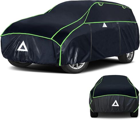 Hail Protector SUV Car Cover, Anti Hail Thickened Multi-Layered EVA Car Cover Waterproof All Weather Protection with Car Sun Visor, Fit SUV Jeep-Length 182-191 Inch. in Saudi Arabia