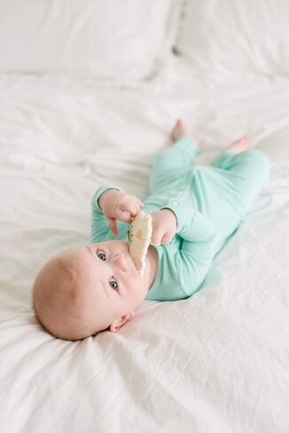 مجموعة عضاضة وحامل من السيليكون من لولو لوليبوب لتسنين الأطفال الأولاد والبنات - قوس قزح ديزي in Kuwait