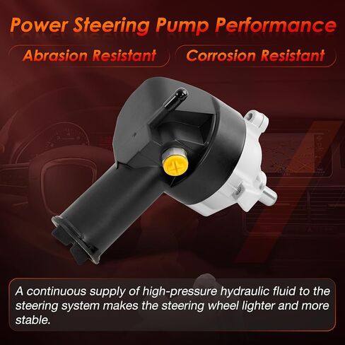 Power Steering Pump with Reservoir, Compatible with 1990-1997 Ford F150/F200/F250/F350/Bronco, Replace #20-7272, E7TZ3A674BBRM, F0TZ3A674A in Saudi Arabia