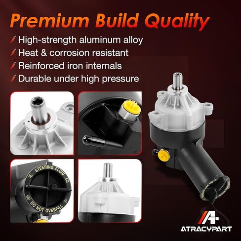 Power Steering Pump with Reservoir, Compatible with 1990-1997 Ford F150/F200/F250/F350/Bronco, Replace #20-7272, E7TZ3A674BBRM, F0TZ3A674A in Saudi Arabia