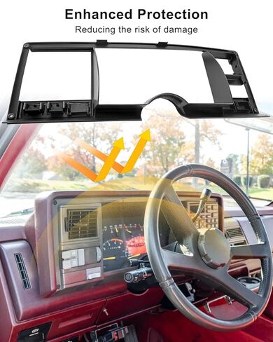 15656010 Speedometer Dash Bezel Trim Cover Fit for Chevy Silverado GMC Sierra C1500 C2500 C3500 K1500 K2500 K3500 Pickup Truck 1988-1994 GMC Yukon Chevy Blazer Suburban 1992-1994 in Saudi Arabia