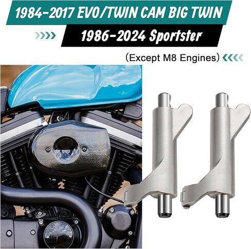 MoKitDora Roller Rocker Arms Shafts Set for Harley 1984-2017 EVO Twin Cam Big Twin 1986-2024 Sportster XL Dyna Softail Touring in Saudi Arabia
