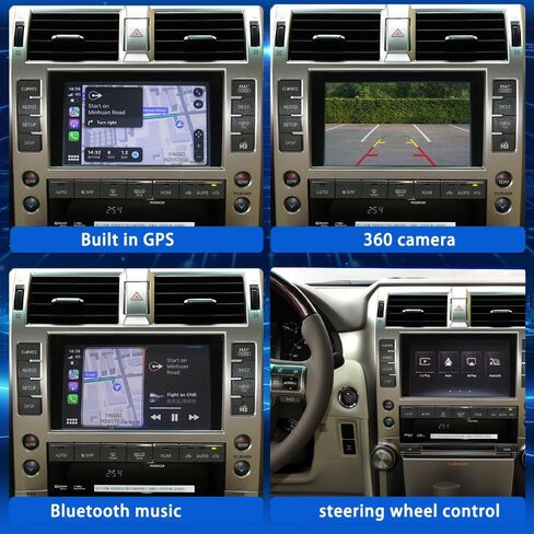 Linux System for Lexus GX460 2009 2010 2011 2012 2013 CarPlay Android Auto Mirror Link Support for Original Car Radio Function Reverse Camera Free Switching with OEM System in Saudi Arabia